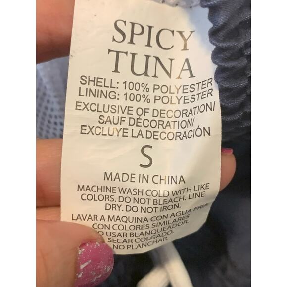 Spicy Tuna men blue bathing suit trunks size Small - Picture 4 of 7